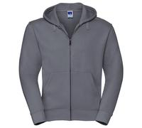 Russell Men's Authentic Full Zip Hoodie in Grey | Size: Large Russell Grey L