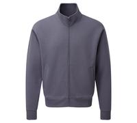 (S, Convoy Grey) Russell Mens Authentic Full Zip Jacket