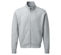 (XS, Light Oxford) Russell Mens Authentic Full Zip Jacket