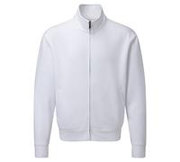 Russell Mens Authentic Full Zip Sweatshirt Jacket (3XL) (White)