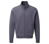 Russell Mens Authentic Full Zip Sweatshirt Jacket (M) (Convoy Grey)