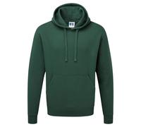 Russell Men's Authentic Hooded Sweatshirt Hoodie in Bottle Green | Size: Large Russell Bottle Green L