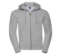 Russell Men's Authentic Hooded Sweatshirt in Mid Grey | Size: XL Russell Mid Grey XL