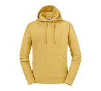 Russell Men's Authentic Hoodie in Mustard | Size: Small Russell Mustard S