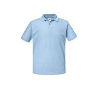 Russell Men's Authentic Pique Polo Shirt in Light Blue | Size: XS Russell Light Blue XS