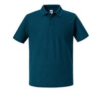Russell Men's Authentic Polo Shirt in Duck Egg Blue | Size: XS Russell Duck Egg Blue XS