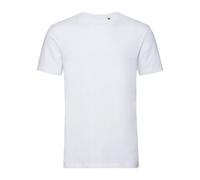 Russell Men's Authentic Pure Organic T-Shirt in White | Size: Large Russell White L