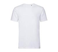 Russell Mens Authentic Pure Organic T-Shirt (S) (White)