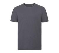 Russell Mens Authentic Pure Organic T-Shirt (XS) (Convoy Grey)