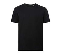 Russell Mens Authentic Pure Organic T-Shirt (XXL) (Black)