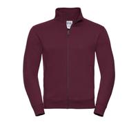 Russell Men's Authentic Sweat Jacket in Burgundy | Size: XS Russell Burgundy XS