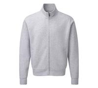 (XXL, Light Oxford) Russell Mens Authentic Sweat Jacket