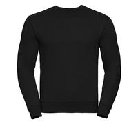 (M, Black) Russell Mens Authentic Sweatshirt (Slimmer Cut)