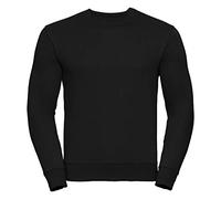 Russell Mens Authentic Sweatshirt (Slimmer Cut) (XS) (Black)