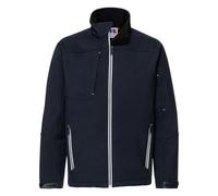 (4XL, French Navy) Russell Mens Bionic Softshell Jacket