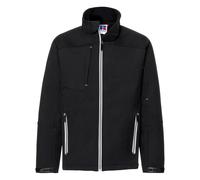 (2XL, Black) Russell Mens Bionic Softshell Jacket