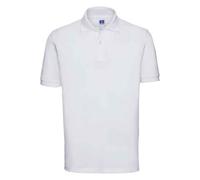 Russell Men's Classic Cotton Pique Polo Shirt in White | Size: 2XL Russell White 2XL