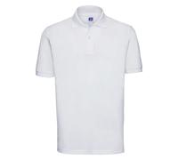 (3XL, White) Russell Mens Classic Cotton Pique Polo Shirt