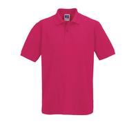 Russell Mens Classic Cotton Polo Short Sleeve Casual Workwear Shirt