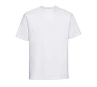 Russell Men's Classic Plain Heavyweight T-Shirt in White | Size: Large Russell White L