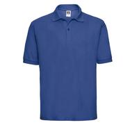 Russell Mens Classic Polycotton Polo Short Sleeve Casual Workwear Shirt