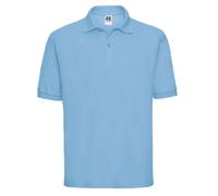 Russell Mens Classic Polycotton Polo Short Sleeve Casual Workwear Shirt