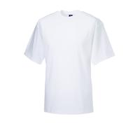 Russell Men's Classic Ringspun Cotton T-Shirt in White | Size: 4XL Russell White 4XL