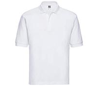 Russell Mens Classic Short Sleeve Polycotton Polo Shirt (6XL) (White)