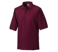 Russell Mens Classic Short Sleeve Polycotton Polo Shirt (M) (Burgundy)