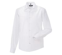 Russell Men's Collection Long Sleeve Tailored Ultimate Non-Iron Shirt in White | Size: 14.5 in Russell White 14.5 in