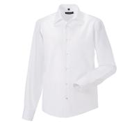 Russell Men's Collection Long Sleeve Tailored Ultimate Non-Iron Shirt in White | Size: 16 inches Russell White 16 inches