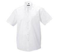 Russell Men's Collection Short Sleeve Ultimate Non-Iron Shirt in White | Size: 16 inches Russell White 16 inches