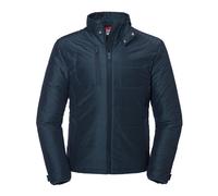 (4XL, French Navy) Russell Mens Cross Padded Jacket