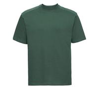 Russell Men's Europe Workwear Short Sleeve Cotton T-Shirt in Bottle Green | Size: Medium Russell Bottle Green M