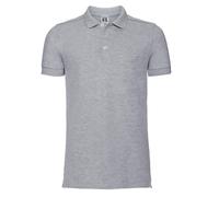 Russell Mens Fitted Stretch Polo Short Sleeve Casual Workwear Shirt