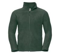 Russell Men's Full Zip Outdoor Fleece Jacket in Bottle Green | Size: Medium Russell Bottle Green M