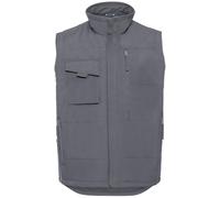 Russell Athletic Mens Heavy Duty Gilet (Convoy Grey) - Dark Grey - Size X-Small