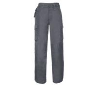 RUSSELL Mens Heavy Duty Stain Resistant Workwear Work Cargo Pocket Trousers