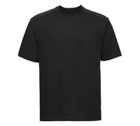 Russell Men's Heavy Duty Work T-Shirt in Black | Size: Medium Russell Black M