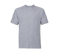 Russell Men's Heavy Duty Work T-Shirt in Grey | Size: Medium Russell Grey M