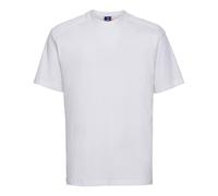 Russell Men's Heavy Duty Work T-Shirt in White | Size: Small Russell White S