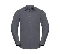 Russell Men's Long Sleeve Tailored Elegant Polycotton Poplin Shirt