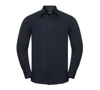 Russell Men's Long Sleeve Tailored Elegant Polycotton Poplin Shirt