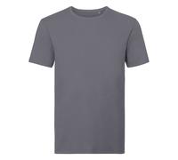 (3XL, Convoy Grey) Russell Mens Organic Short-Sleeved T-Shirt