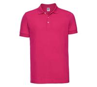 Russell Men's Pique Stretch Polo Shirt in Fuchsia | Size: 2XL Russell Fuchsia 2XL