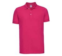 Russell Men's Pique Stretch Polo Shirt in Fuchsia | Size: 3XL Russell Fuchsia 3XL