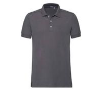 (M, Convoy Grey) Russell Mens Pique Stretch Polo Shirt