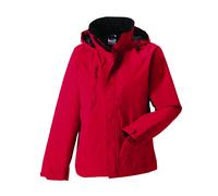 Russell Mens Plain BLACK BLUE, GREY or RED Jacket Raincoat with Hood XS-4XL