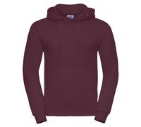 (XXL, Burgundy) Russell Mens Plain Hoodie