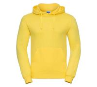 Russell Men's Plain Hoodie in Yellow | Size: Large Russell Yellow L